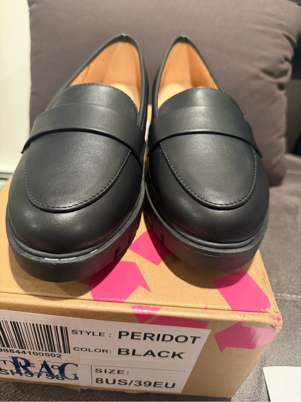 Black Women's Penny Loafers — Classic Slip-On Flats